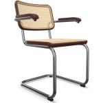 Hellbraune Moderne Designer Stühle aus Massivholz mit Armlehne Breite 0-50cm, Höhe 0-50cm, Tiefe 0-50cm 