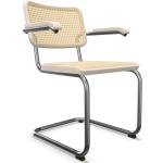 Reduzierte Weiße Wiener Geflecht Moderne Thonet Designer Stühle aus Massivholz mit Armlehne Breite 0-50cm, Höhe 0-50cm, Tiefe 0-50cm 