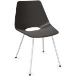Schwarze Minimalistische Thonet Designer Stühle gebeizt Breite 50-100cm, Höhe 50-100cm, Tiefe 50-100cm 