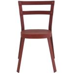 Braune Moderne EMU Gartenmöbel Stühle Schmiedeeisen lackiert aus Schmiedeeisen stapelbar Höhe 50-100cm, Tiefe 50-100cm 