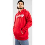 Rote Streetwear Thrasher Godzilla Herrenhoodies & Herrenkapuzenpullover aus Baumwolle Größe XL 