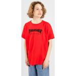 Rote Skater Thrasher Kinder T-Shirts aus Baumwolle für Jungen 