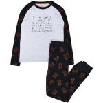 Reduzierte Schwarze Lange Kinderschlafanzüge mit Halloween-Motiv aus Baumwolle maschinenwaschbar für Jungen Größe 134 