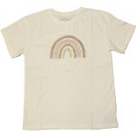Beige Oversize Kinder T-Shirts aus Baumwolle für Mädchen Größe 104 