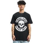 Schwarze Thug Life T-Shirts aus Baumwollmischung für Herren Größe XXL 