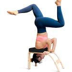 THUNDESK Yoga-Umkehrbank, Kopfstütze, Kopfstütze, Kopfstütze, für Füße nach Oben und Balance-Training, Kernkraftaufbau, Yoga, Asana-Übungsstuhl, schwarz