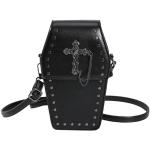 Gothic Totenkopf Handtaschen mit Totenkopfmotiv aus Leder für Damen Weihnachten 