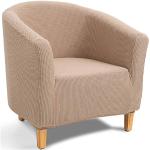Reduzierte Sandfarbene Moderne Sesselhussen aus Stoff 