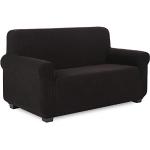 Schwarze Sofabezüge 2 Sitzer aus Stoff 