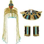 Silberne Cleopatra-Kostüme mit Pailletten für Kinder Einheitsgröße 
