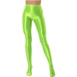 Neongrüne Elegante Feinstrumpfhosen für Damen Größe XL für den für den Sommer 