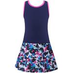 Blaue Blumenmuster Bikini Röcke für Kinder & Kinderbaderöcke ohne Verschluss für Mädchen Größe 146 