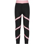 TiaoBug Mädchen Sporthose Sport Leggings in schönen Kontrastfarben Tanz Laufen Tights Fitness Yoga Pants Rosa C 170-176