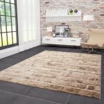 Braune VIMODA Homestyle Design-Teppiche aus Stein 