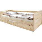 Weiße Sofabetten aus Massivholz 90x200 Breite 0-50cm, Höhe 200-250cm, Tiefe 200-250cm 