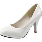 Weiße Elegante Runde High Heels & Stiletto-Pumps für Damen Größe 35 