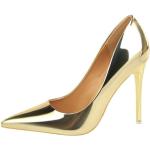 Goldene High Heels & Stiletto-Pumps in Normalweite leicht für Damen Größe 35 