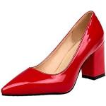 Rote Vintage Runde High Heels & Stiletto-Pumps in Normalweite leicht für Damen Größe 43 