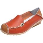 Orange Bootsschuhe & Segelschuhe in Normalweite aus Leder leicht für Damen Größe 41 