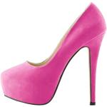 Rosa Elegante Runde Pfennigabsatz High Heels & Stiletto-Pumps wasserdicht für Damen Größe 41 