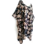 Batik Boho Tunika-Blusen mit Fransen aus Viskose für Damen Größe XL für den für den Sommer 
