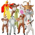 Rosa Foxxeo Elefantenkostüme aus Polyester für Kinder 