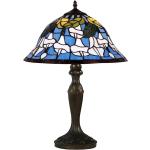 Tiffany Stil Lampe Tischlampe H 59 cm Leuchte Antik Tischleuchte Buntglas Lamp