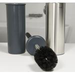 Silberne TIGER BATHROOMDESIGN Boston WC Bürstengarnituren & WC Bürstenhalter aus Edelstahl 
