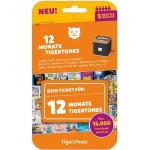Tigermedia Tigertones tigerticket - 12 Monate Flatrate für die Tigerbox Touch