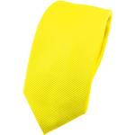 Neongelbe Unifarbene Business TigerTie Krawatten-Sets für Herren 