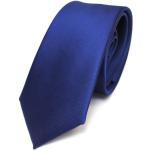 Reduzierte Royalblaue Unifarbene Business TigerTie Krawatten-Sets aus Satin für Herren 