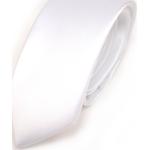 Reduzierte Weiße Unifarbene Business TigerTie Krawatten-Sets aus Satin für Herren 