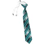 Dunkelgrüne Gestreifte Business TigerTie Krawatten-Sets für Herren 