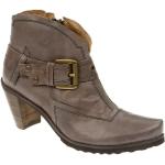 Graue Tiggers Cowboy-Boots & Cowboystiefeletten aus Leder für Damen 