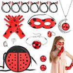 Reduzierte Rote Miraculous – Geschichten von Ladybug und Cat Noir Masken für Kinder 