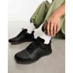 Reduzierte Schwarze Timberland Low Sneaker mit Schnürsenkel aus Leder leicht für Herren Größe 41,5 