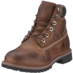 Timberland Authentics Boots 80914, Unisex - Kinder Stiefel, braun, (Burnished Brown Nubuck, BRN), EU 37 US4.5