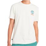 Weiße Langärmelige Timberland Bio T-Shirts aus Baumwolle für Herren Größe S 