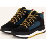 Petrolfarbene Timberland Field Trekker High Top Sneaker & Sneaker Boots aus Nubukleder atmungsaktiv für Herren 