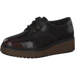 Reduzierte Braune Business Timberland Derby Schuhe für Damen Größe 39 mit Absatzhöhe 3cm bis 5cm 