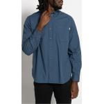 Reduzierte Blaue Unifarbene Timberland Button Down Kragen Regular Fit Hemden aus Baumwolle für Herren Größe M 