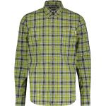 Olivgrüne Karo Langärmelige Timberland Herrenlangarmhemden aus Baumwolle Größe S für den für den Frühling 