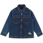 Blaue Timberland Kinderjeanshemden mit Knopf aus Baumwolle für Jungen 