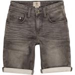 Reduzierte Graue Timberland Jeans Shorts für Kinder mit Reißverschluss aus Baumwolle für Jungen Größe 104 für den für den Sommer 
