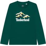 Reduzierte Grüne Langärmelige Timberland Rundhals-Ausschnitt Printed Shirts für Kinder & Druck-Shirts für Kinder aus Baumwolle für Jungen Größe 116 