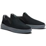Schwarze Elegante Timberland Seneca Bay Nachhaltige Low Sneaker ohne Verschluss aus Nubukleder atmungsaktiv für Herren 