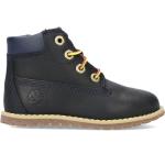Timberland Pokey Pine Hook-and-Loop Boot 6-Inch Side Zip navy blue