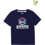 Reduzierte Dunkelblaue Unifarbene Timberland Bio Rundhals-Ausschnitt Printed Shirts für Kinder & Druck-Shirts für Kinder aus Baumwolle für Jungen Größe 116 