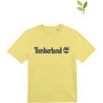 Reduzierte Gelbe Unifarbene Timberland Bio Rundhals-Ausschnitt Printed Shirts für Kinder & Druck-Shirts für Kinder aus Baumwolle für Jungen Größe 164 