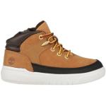 Reduzierte Kamelbraune Timberland High Top Sneaker & Sneaker Boots mit Reißverschluss aus Nubukleder für Kinder Größe 30 